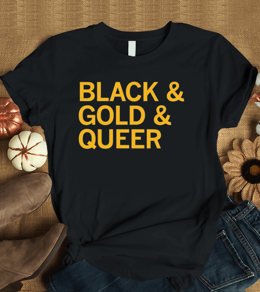 Black And Gold And Queer T-Shirt