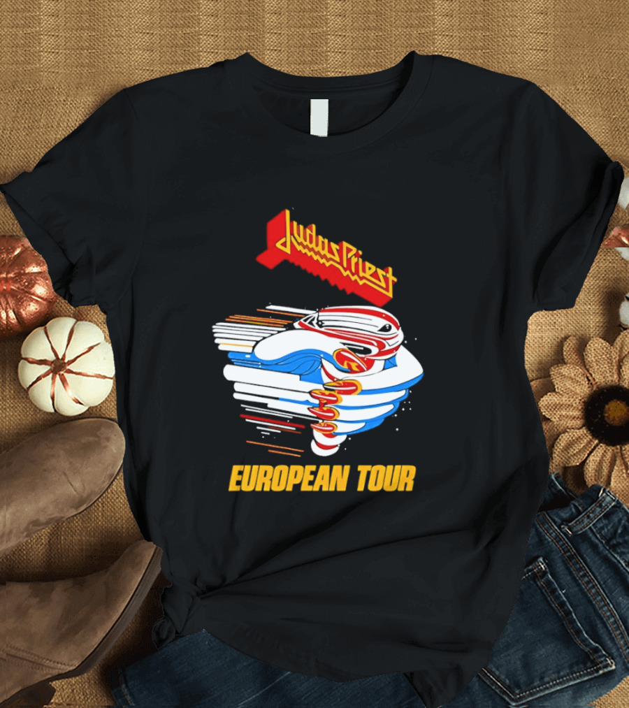 Judas Priest Turbo 40th Anniversary European Tour 1986 T-Shirt