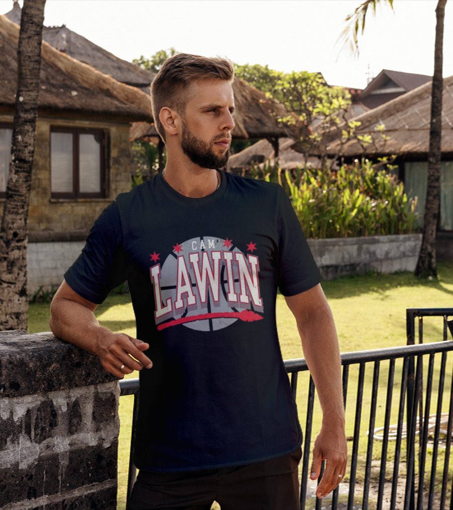 Cam Lawin Basketball Stars Red And White T-Shirt