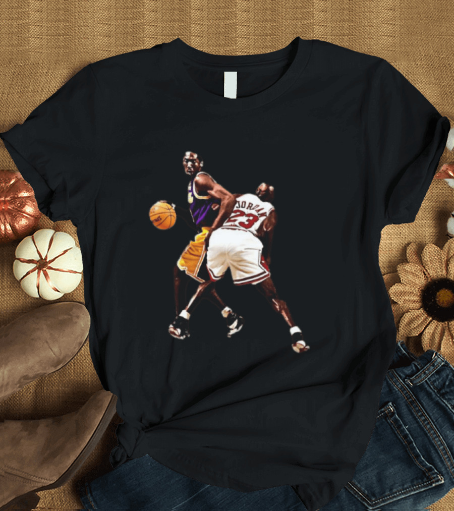Kobe Bryant Michael Jordan NBA Legends Lakers Bulls Basketball Stars T-Shirt