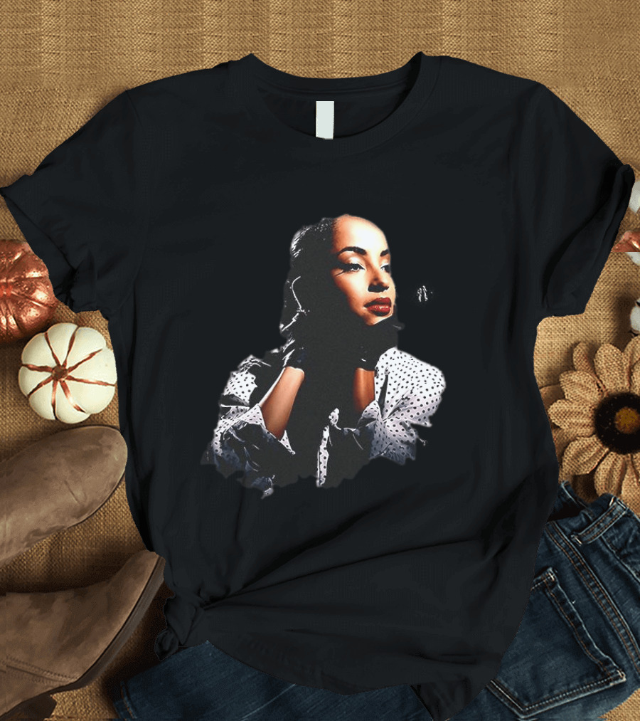 Sade 93 Summer Tour Vintage Style Black And White Polka Dot Fashion T-Shirt