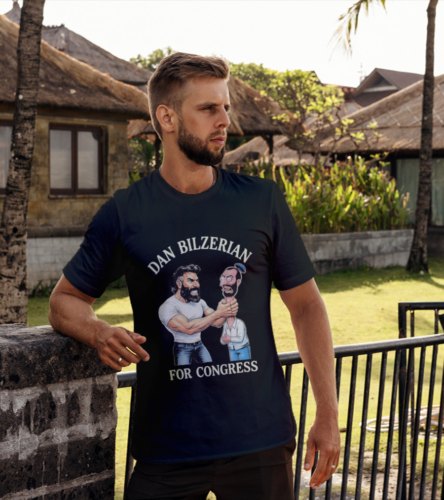 Dan Bilzerian For Congress Funny Caricature T-Shirt