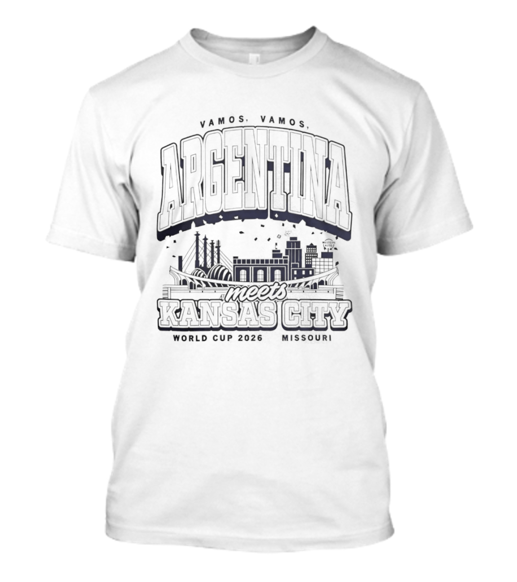 Tango Vamos Argentina Kansas City World Cup 2026 Host City T-Shirt