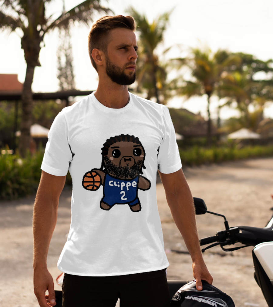 Kawaii Leonard Clipper 2 Los Angeles Cartoon Basketball T-Shirt