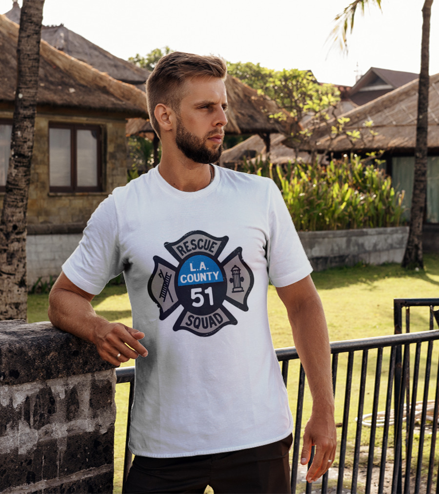 L.A. County Rescue Squad 51 Firefighter T-Shirt