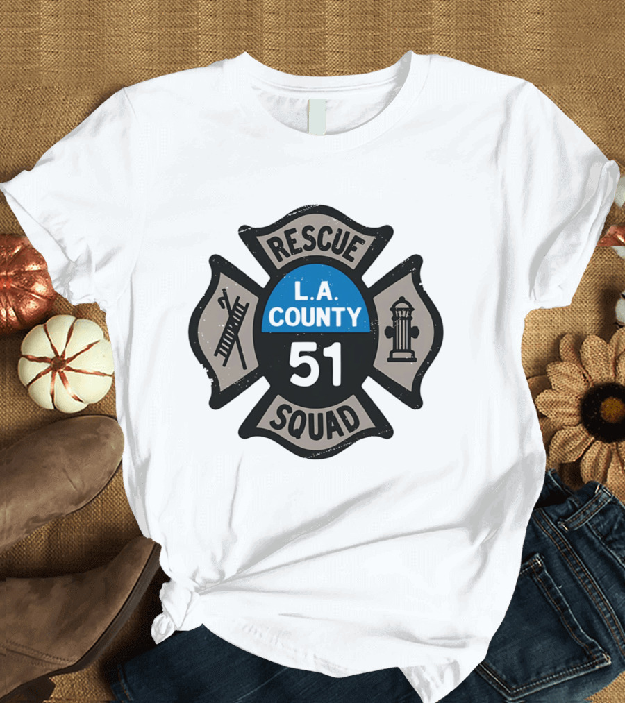 L.A. County Rescue Squad 51 Firefighter T-Shirt