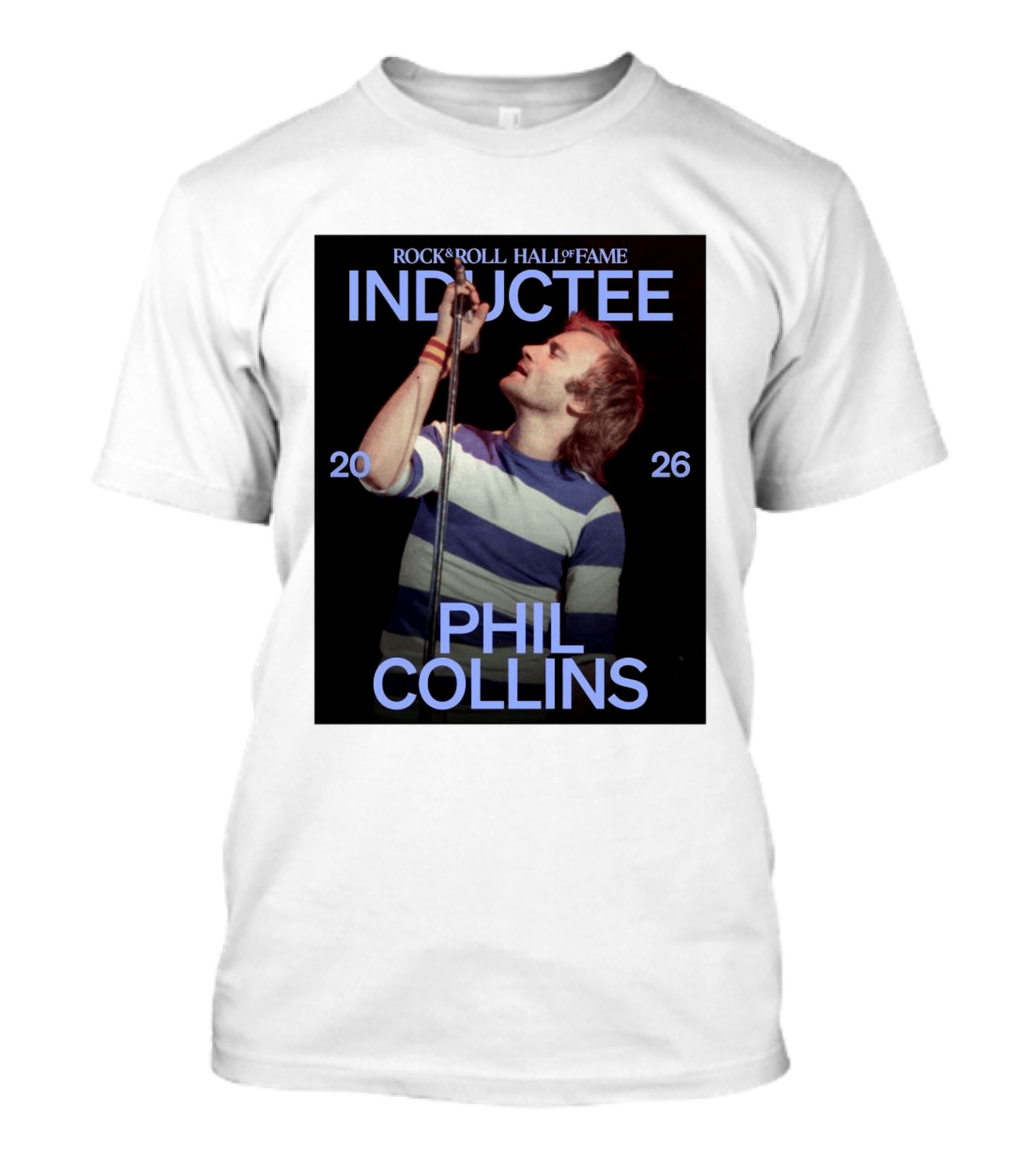 Rock Roll Hall Of Fame 2026 Inductee Phil Collins T-Shirt