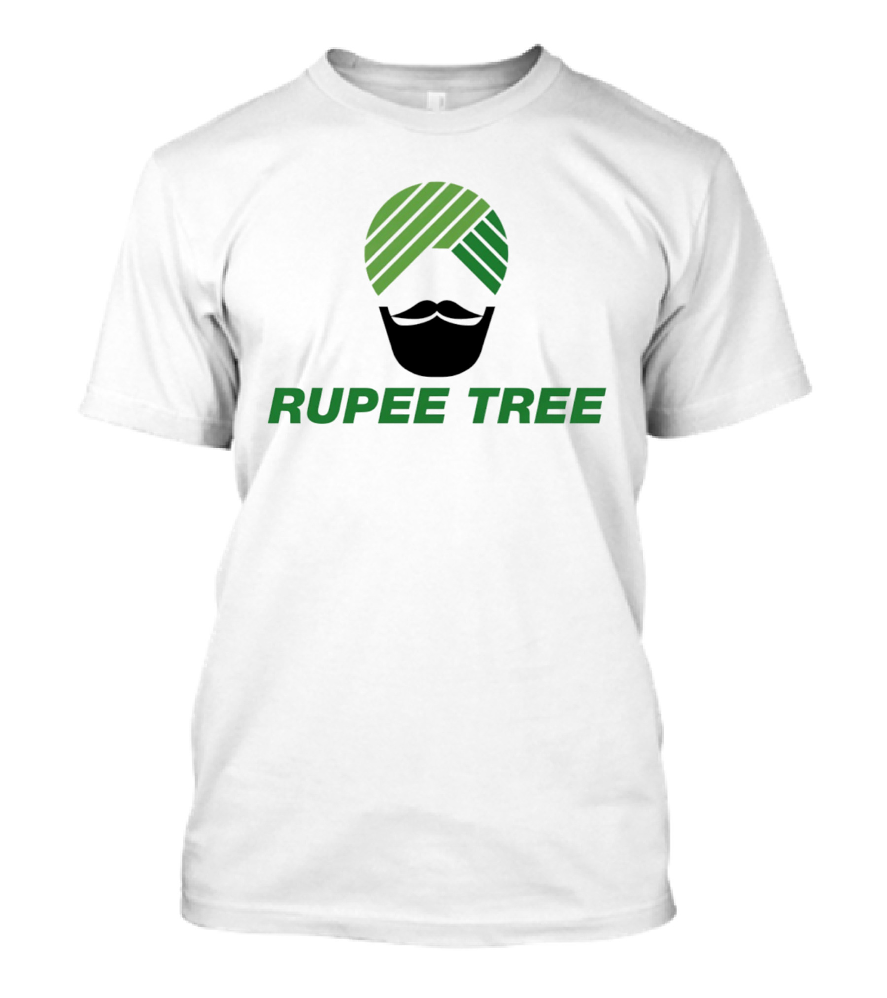 Rupee Tree Turban Beard Icon Indian T-Shirt