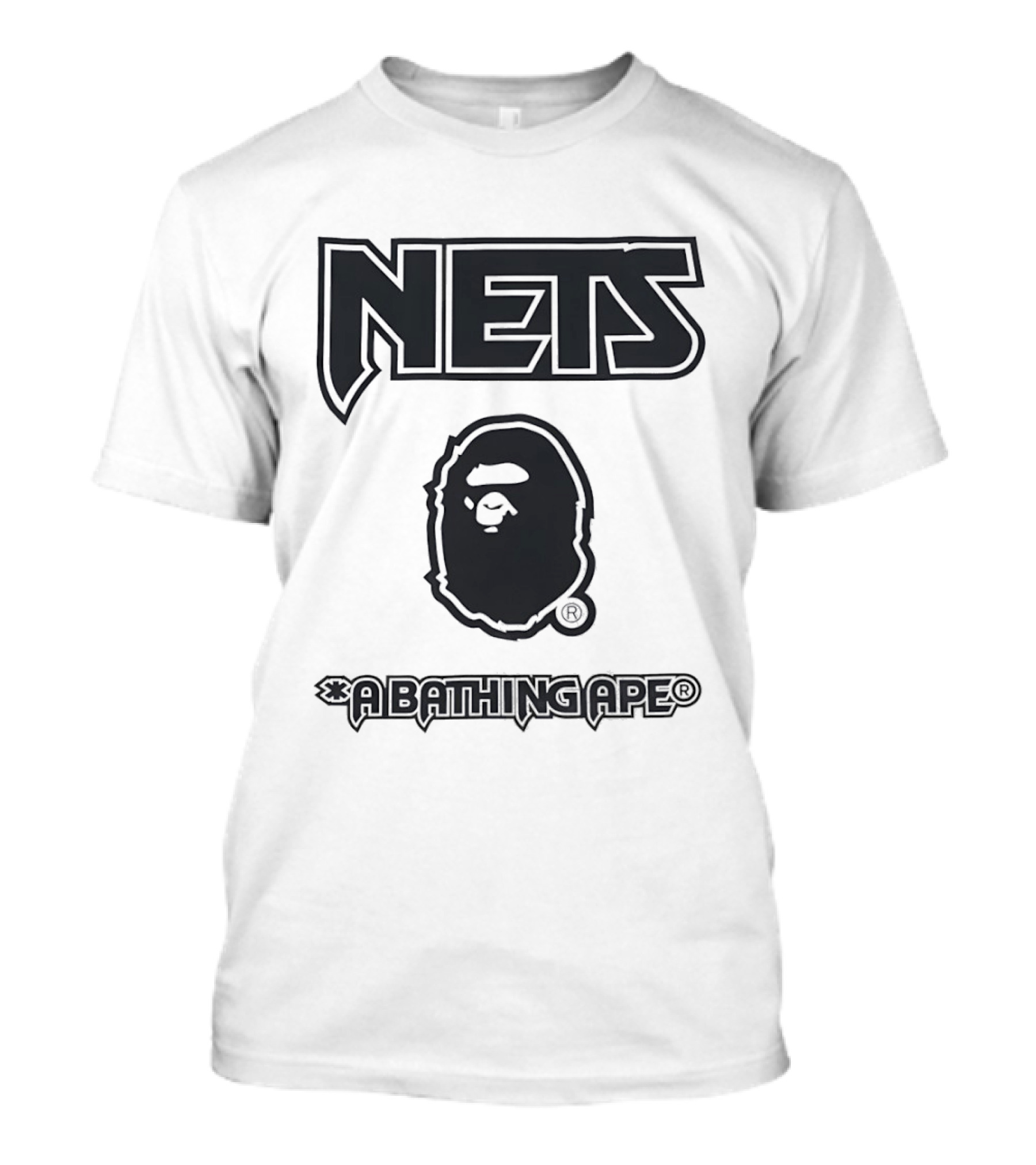 New Jersey Nets NBA A Bathing Ape Collaboration T-Shirt