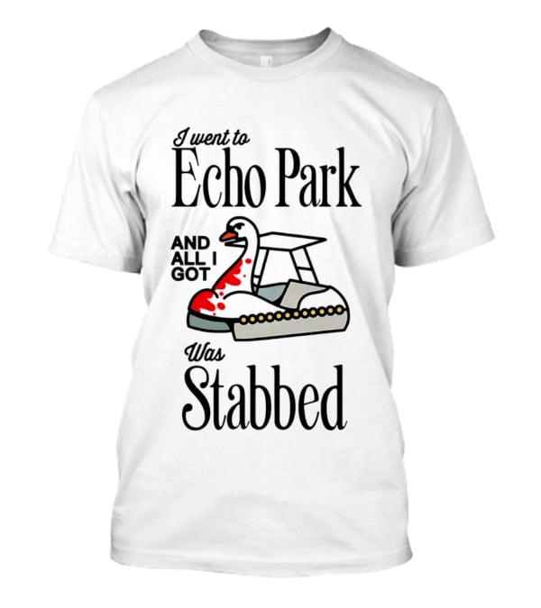 Echo Park Swan Stabbed Experience Paddle Boat Adventure T-Shirt