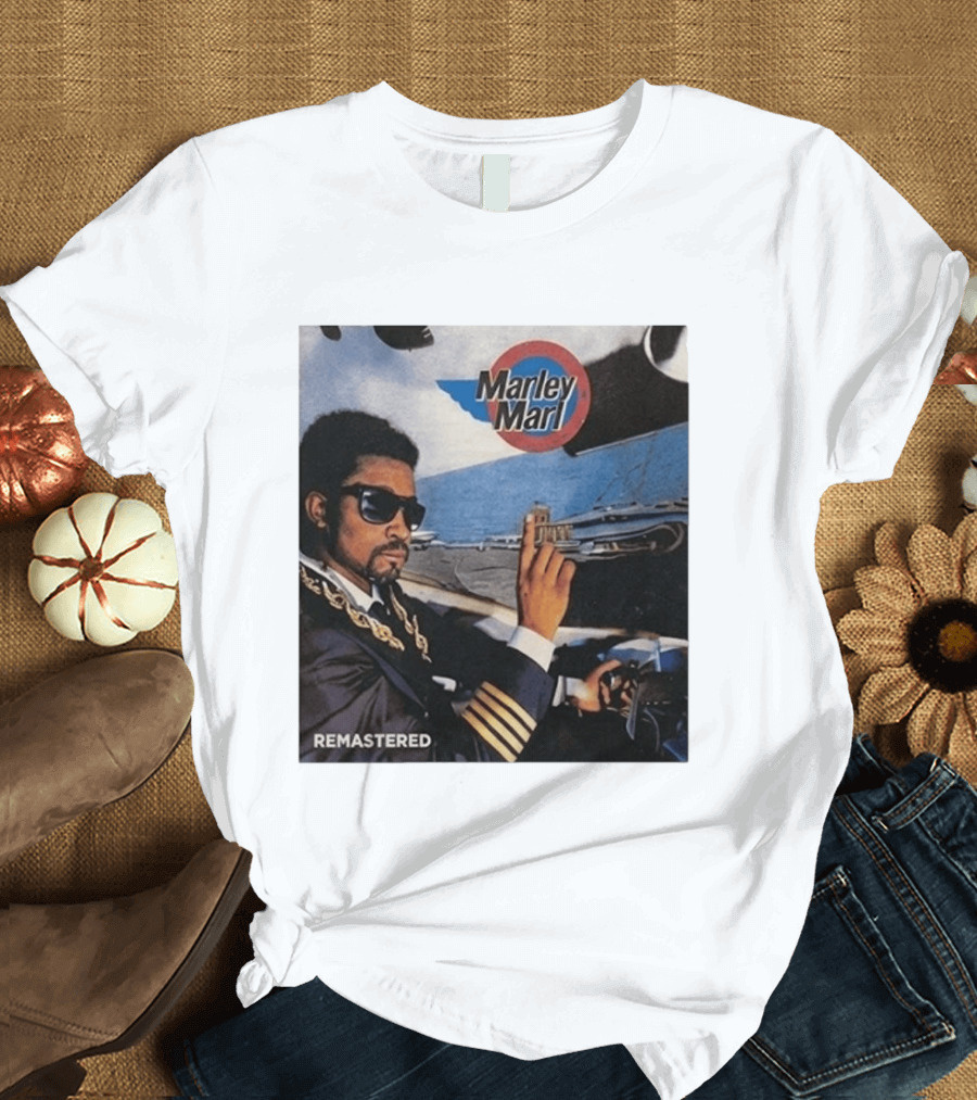 Marley Marl Remastered Cover With Sunglasses And Chains T-Shirt