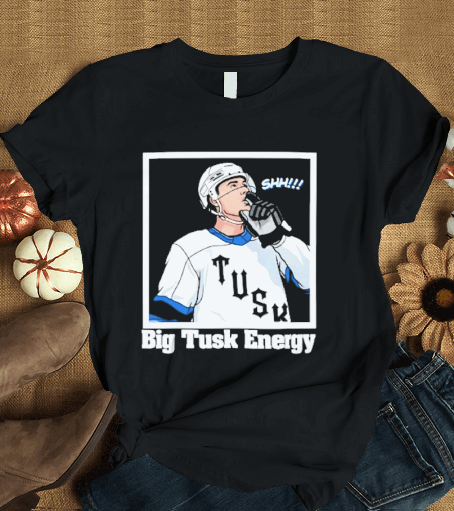 Big Tusk Energy Sip Hockey Tusk Player T-Shirt