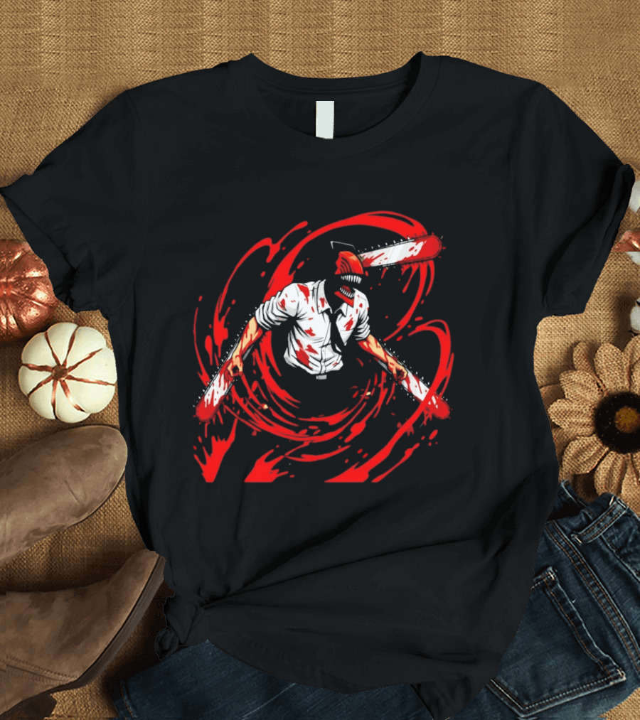 Chainsaw Man Denji Blood Splattered T-Shirt