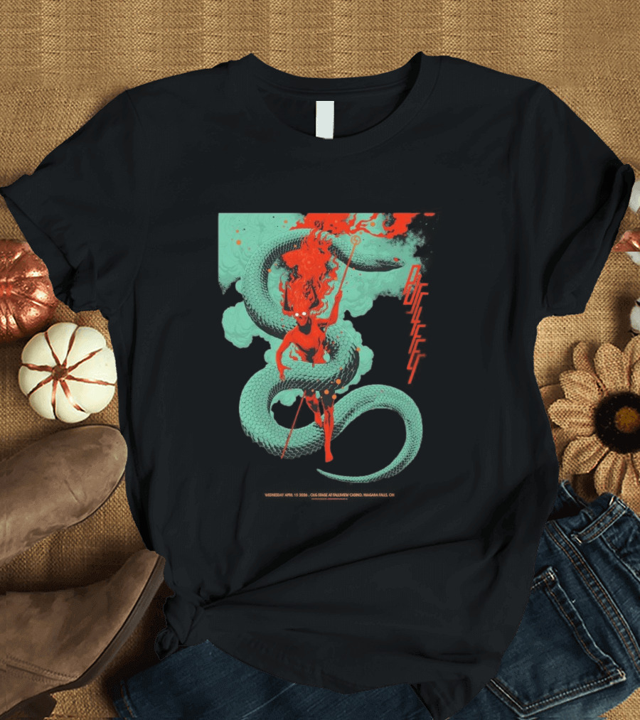 Puscifer Fall Tour 2026 The OLG Stage At Fallsview Casino Serpent Demon T-Shirt