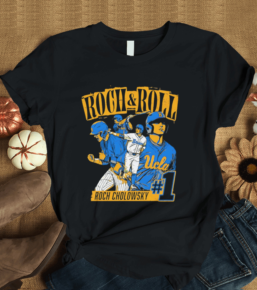 Roch Cholowsky UCLA Bruins Roch & Roll Baseball #1 T-Shirt