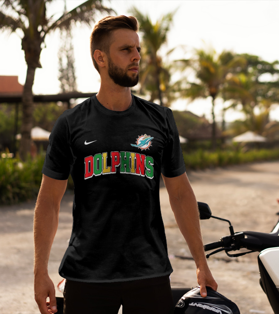 Miami Dolphins Cinco De Drinko Bitchachos Skeleton Nike T-Shirt