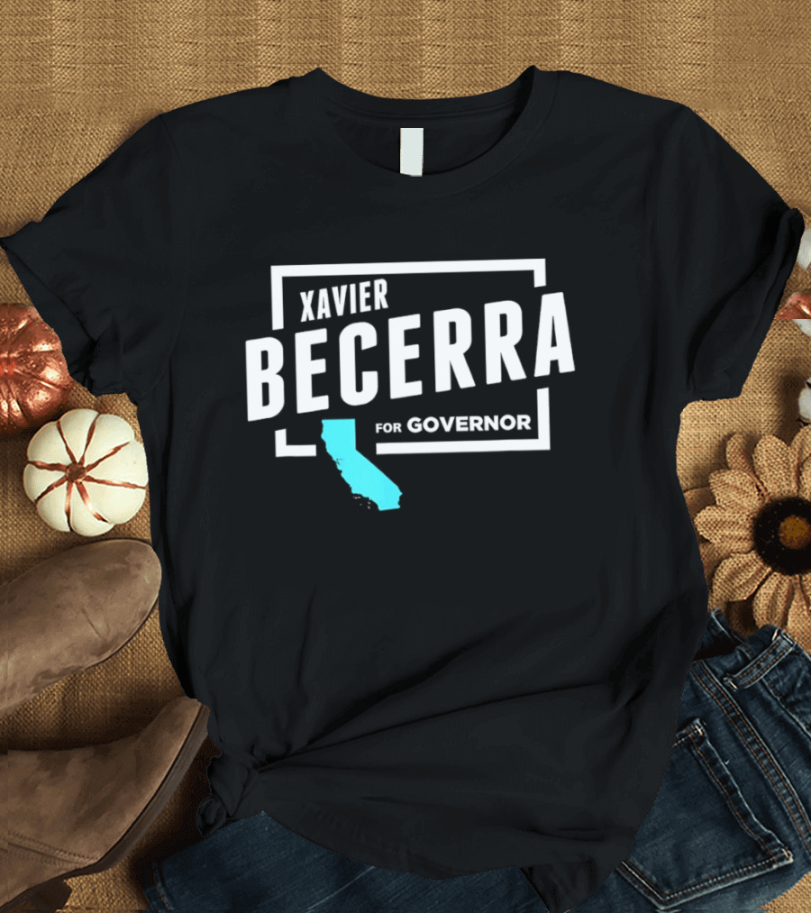 Xavier Becerra For Governor California Blue State T-Shirt
