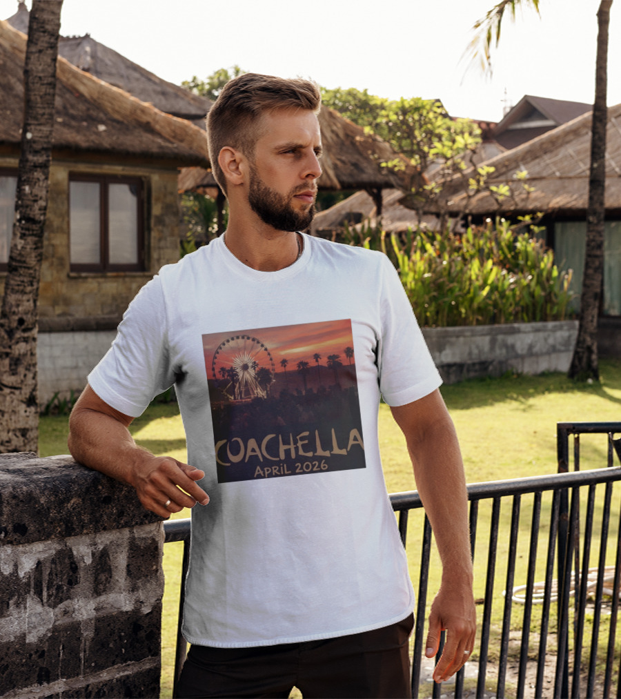 Coachella April 2026 Festival Sunset Ferris Wheel T-Shirt