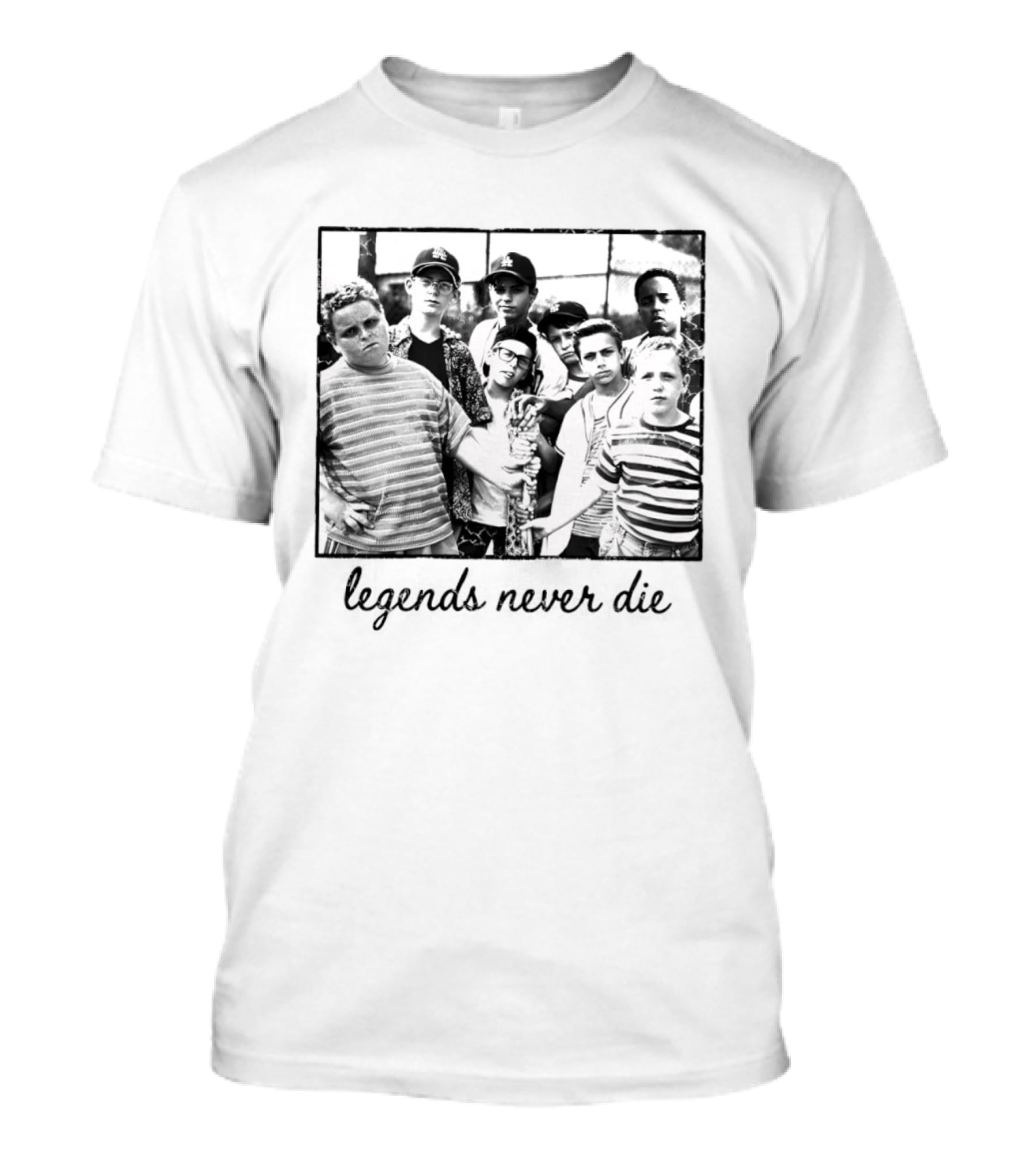 Legends Never Die 1990s Baseball Team Matching T-Shirt
