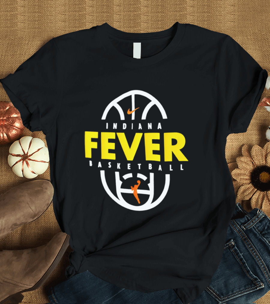 Indiana Fever Basketball Nike Partnership Basketball Court T-Shirt