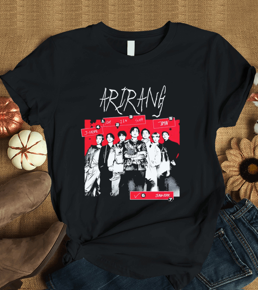 Arirang 2026 J Hope RM Jin Suga Jimin Jung Kook T-Shirt