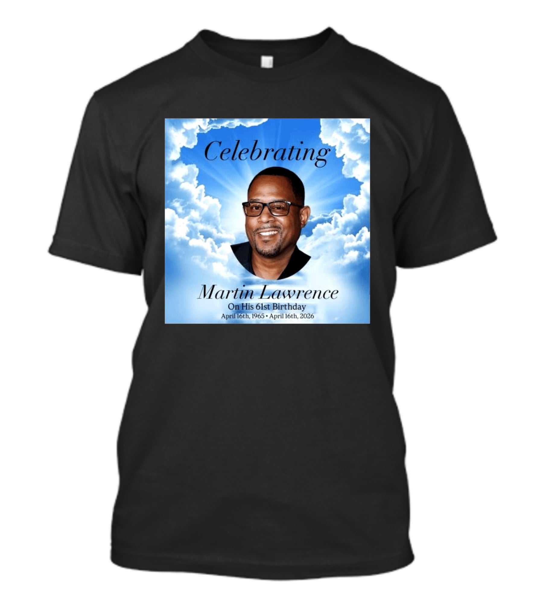 Celebrating Martin Lawrence On His 61st Birthday April 16th 1965 April 16th 2026 T-Shirt