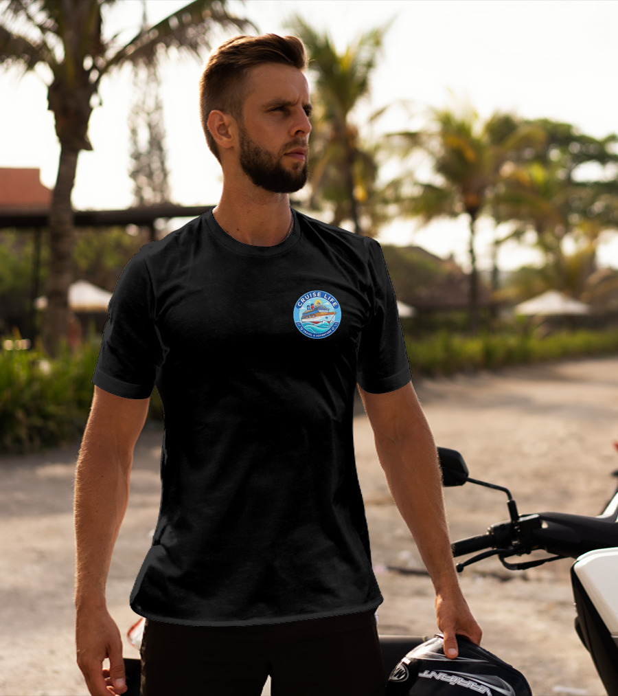 Cruise Life Travel Adventure Ocean Waves Ship T-Shirt