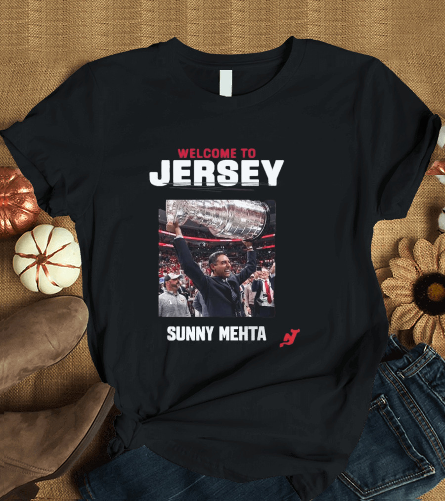 Welcome To Jersey New Jersey Devils Sunny Mehta Stanley Cup T-Shirt