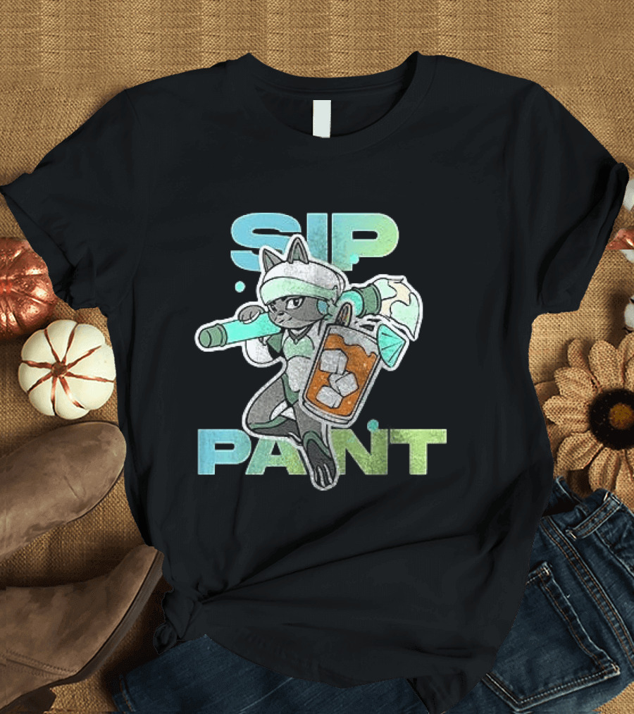 Sip Paint Ice Cool Character With Paint Roller T-Shirt