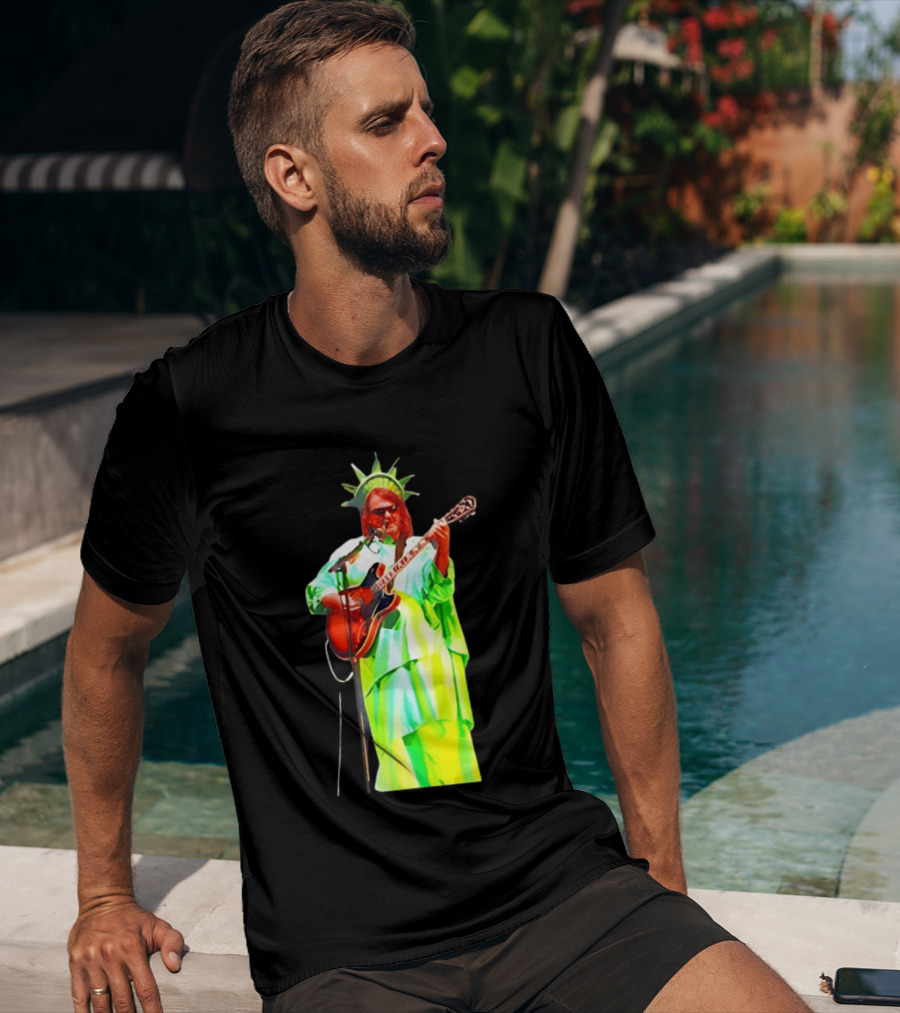 Randy Crabtree Widespread Panic Statue Of Liberty Guitarist T-Shirt