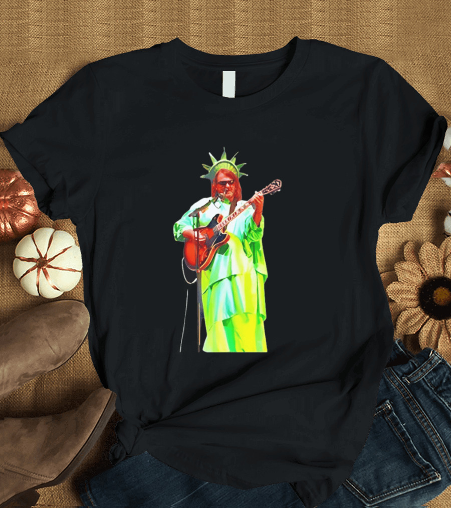 Randy Crabtree Widespread Panic Statue Of Liberty Guitarist T-Shirt