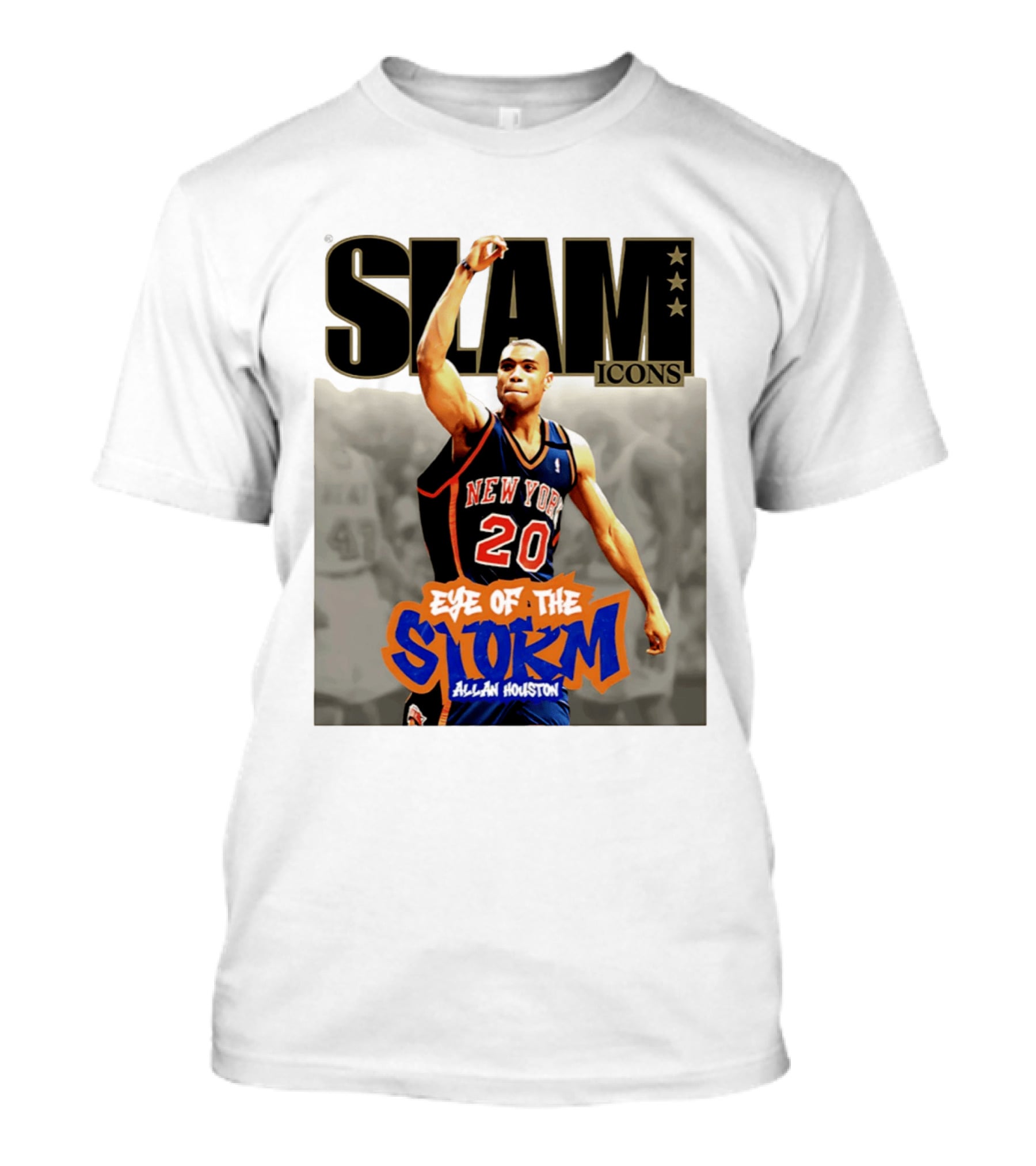 Slam Icons New York Knicks Allan Houston Eye Of The Storm T-Shirt