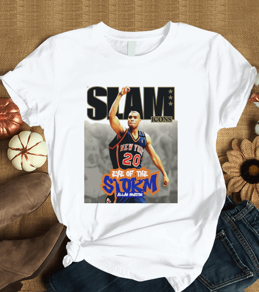 Slam Icons New York Knicks Allan Houston Eye Of The Storm T-Shirt