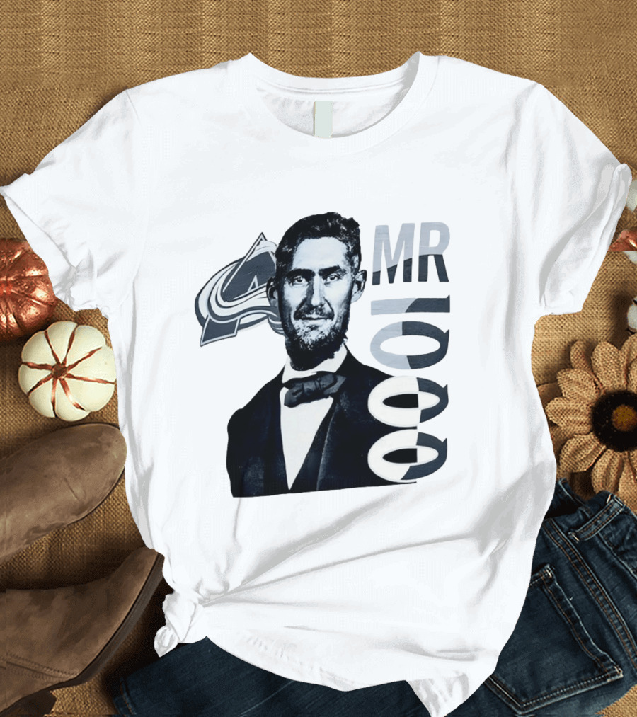 Brock Nelson Mr 1000 NHL Career Games Colorado Avalanche T-Shirt