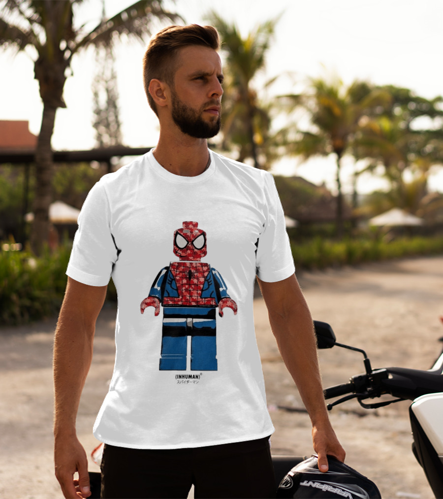 Spider Man LEGO Inhuman Figure Block T-Shirt