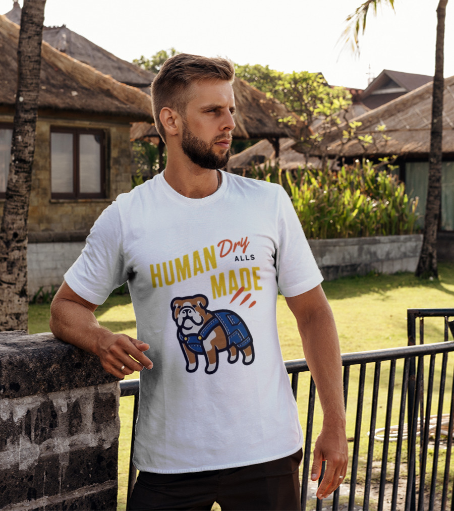Human Made Dry Alls Bulldog In Overalls T-Shirt