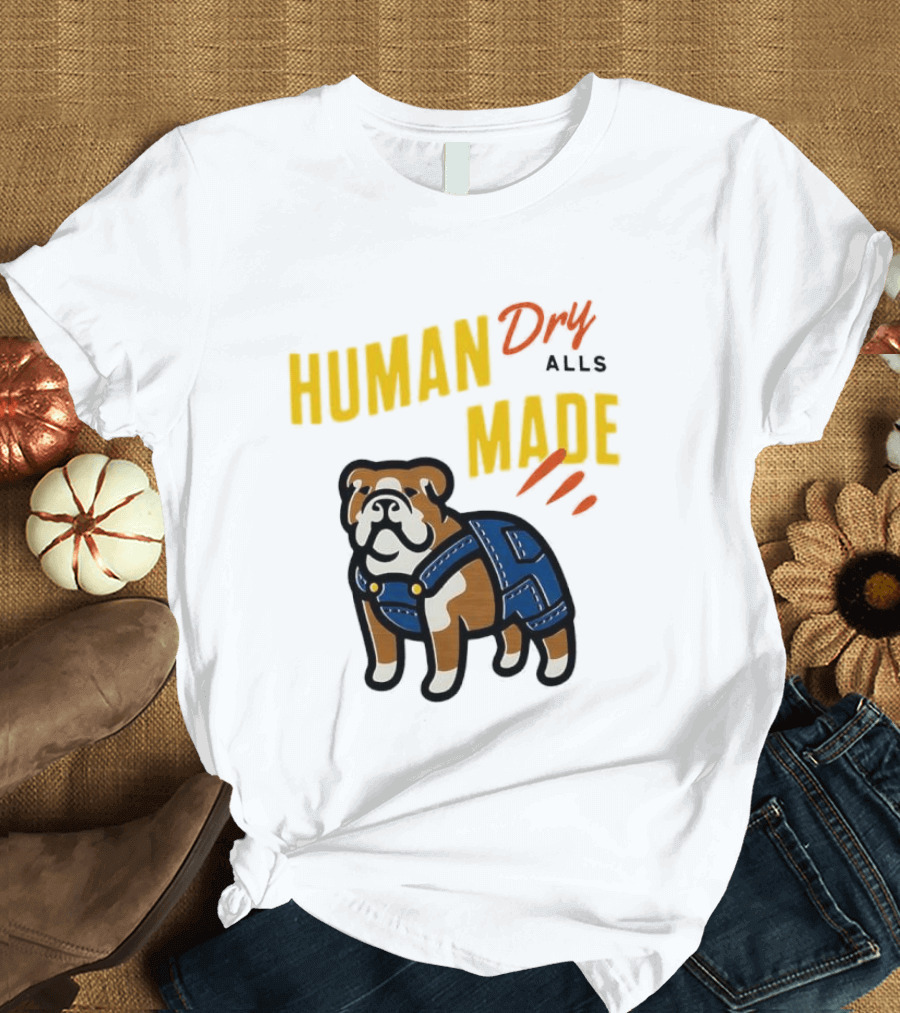 Human Made Dry Alls Bulldog In Overalls T-Shirt