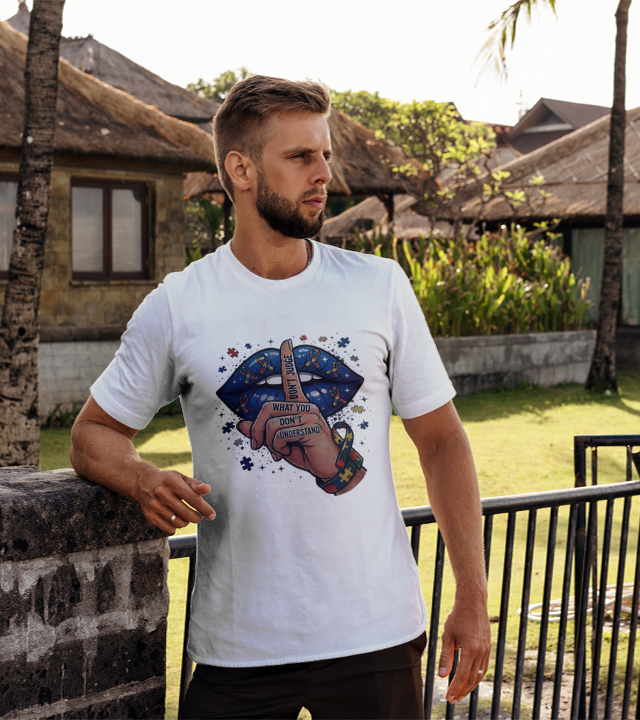 Puzzle Pieces Don't Judge What You Don't Understand Autism Awareness T-Shirt