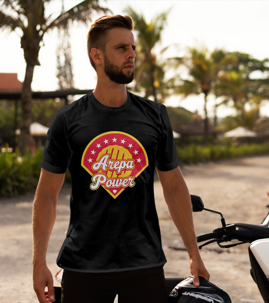 Arepa Power Honor Venezuelan MLB Players Red Baseball T-Shirt