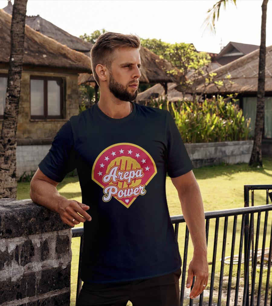 Arepa Power Honor Venezuelan MLB Players Red Baseball T-Shirt