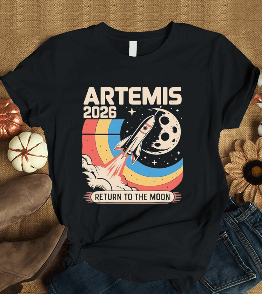 Artemis 2026 Rocket Launch Return to the Moon T-Shirt