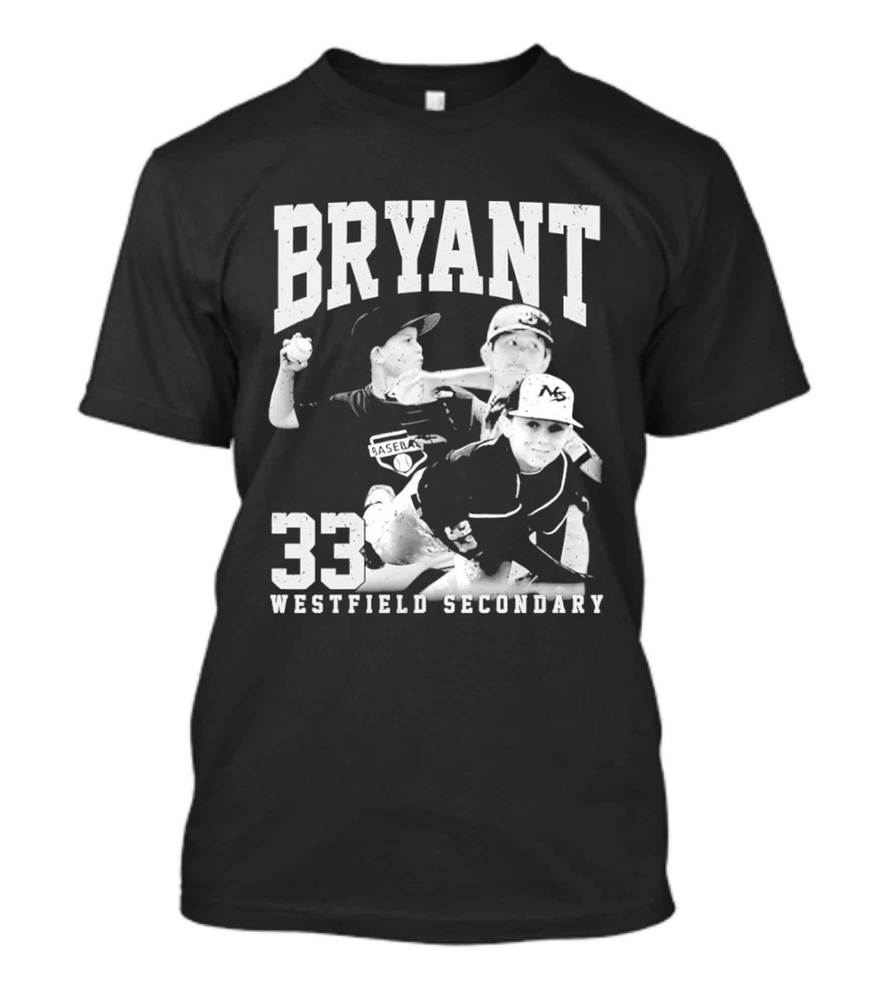 Bryant 33 Westfield Secondary Baseball Player T-Shirt