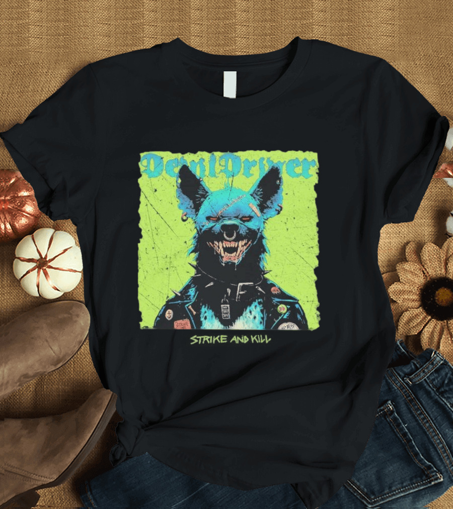 DevilDriver 2026 Strike And Kill Blue Canine With Punk Jacket T-Shirt