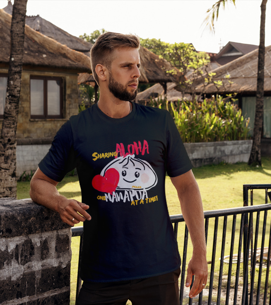 Sharing Aloha One Manapua At A Time Mana Heart T-Shirt