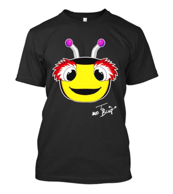 Tampa Bay Lightning Thunderbug Mascot Yellow Face Cartoon T-Shirt