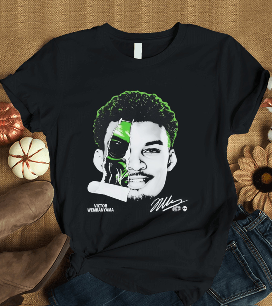 Victor Wembanyama Alien San Antonio Spurs Player Fusion T-Shirt