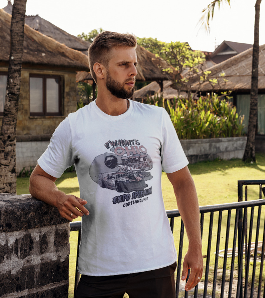 JW Hunt's Ohio Dirt Nationals Expo Speedway Cortland Ohio Racing Event T-Shirt