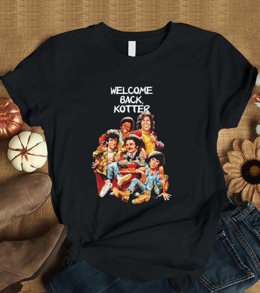 Welcome Back Kotter 1970s Sitcom Cartoon Characters T-Shirt