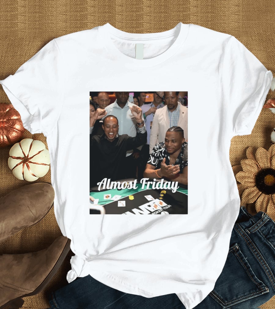 Tiger Woods World Poker Tour Almost Friday Celebration T-Shirt