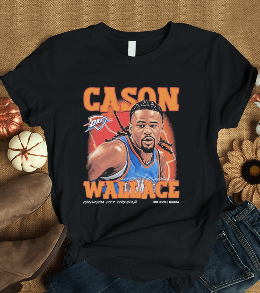 Cason Wallace OKC Thunder NBA Basketball Player T-Shirt